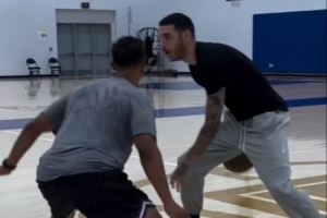 球哥埋头苦练！骑士新援朗佐-鲍尔夏日特训挥汗如雨💪